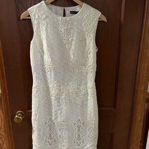 Karen Millen Cream Lace Midi Dress